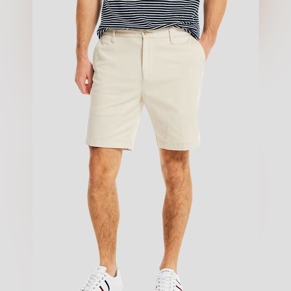 NWT Awareness Kenneth Cole PerformanceTech Shorts Men Size 38 Slim Fit Beige‎